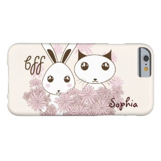 BFF - Cute Bunny and Kitten Design Personalized