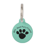 BFF ID Tag for Small Pets Pet Name Tag