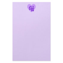 bff in Purple Stationery Design