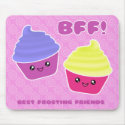 BFF Kawaii Cupcakes Mousepad mousepad