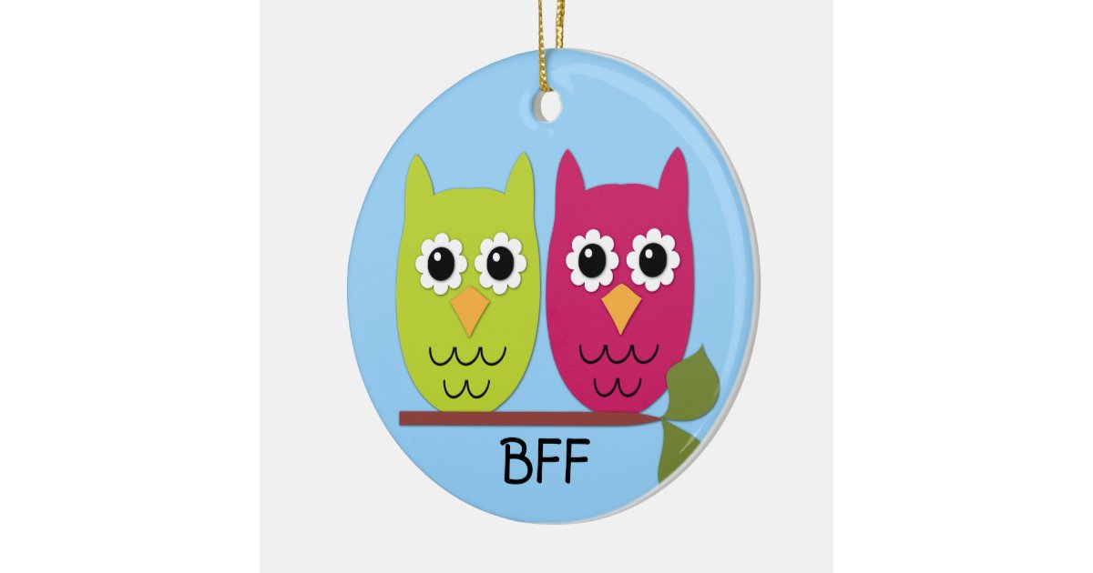 bff owl ornament zazzle bff owl ornament zazzle