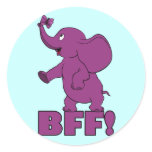 BFF ROUND STICKER