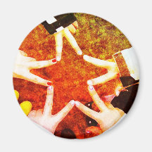 BFF Star Hands Magnet