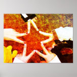 BFF Star Hands Poster