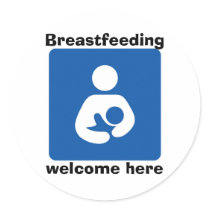 bficon-med, Breastfeeding, welcome here Stickers