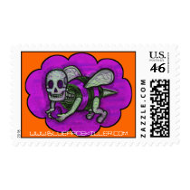 BFK Purple Bee Postage Stamps
