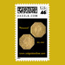 BG-302 "Peacock" Postage Stamp