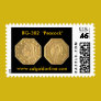 BG-302 "Peacock" Postage Stamp