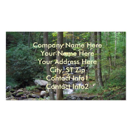 BG- Nature Stream Business Cards (front side)