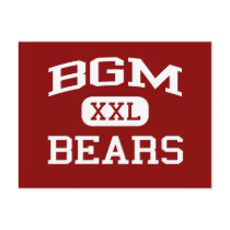 BGM - Bears - BGM High School - Brooklyn Iowa Post Card