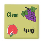 BH- Grapes and Apple Dishwasher Magnet