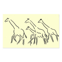 BH- Loping Giraffe Stickers