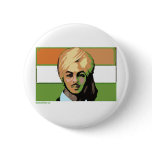 Bhagat Singh: A Revolutionary Hero Pinback Buttons