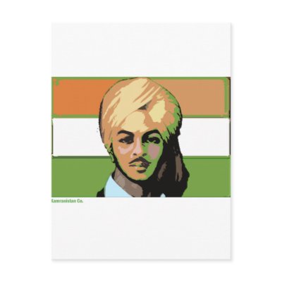 Bhagat Singh: A Revolutionary Hero Postcard by kamranistan