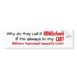 BHCC Homeschooling in the Car bumper stickers
