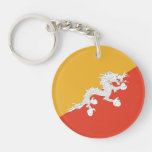 Bhutan - Bhutanese Flag Acrylic Keychain