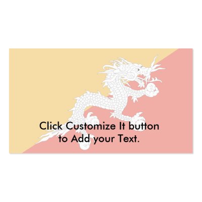 Bhutan Business Cards by FlagLibrary