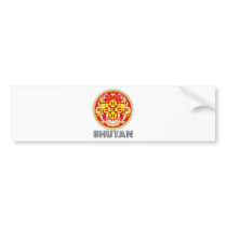 Bhutan Coat of Arms Bumper Sticker