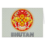 Bhutan Coat of Arms Greeting Cards