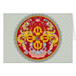 Bhutan Coat of Arms detail Cards