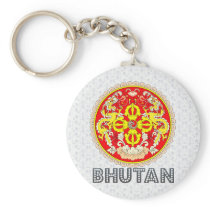 Bhutan Coat of Arms Key Chain