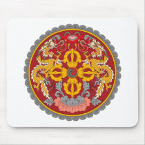Bhutan Coat of Arms Mousepad