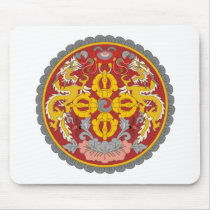 Bhutan Coat of Arms Mouse Pad