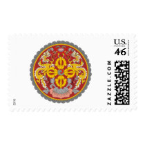 Bhutan coat of arms postage