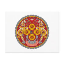 Bhutan Coat of Arms postcards