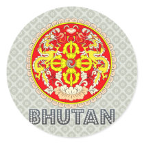 Bhutan Coat of Arms Sticker
