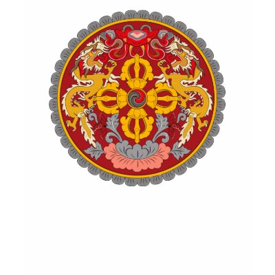 Bhutan Coat of Arms T-shirt by FlagTshirts