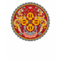 Bhutan Coat of Arms T-shirt by FlagTshirts Bhutan Coat of Arms T-shirt