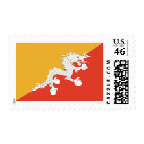 Bhutan dragon postage