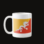 Bhutan Flag Map Classic Mug