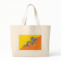 Bhutan Flag Tote Bags