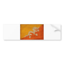 Bhutan Flag Bumper Sticker