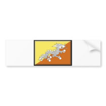 Bhutan Flag bumper stickers