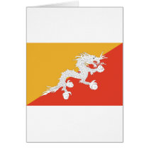 Bhutan Flag cards