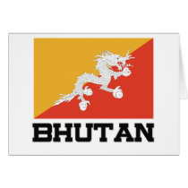Bhutan Flag cards