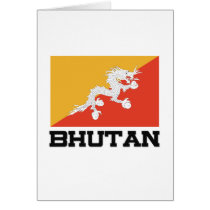 Bhutan Flag cards