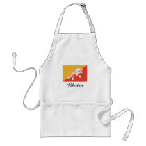 Bhutan Flag Design aprons