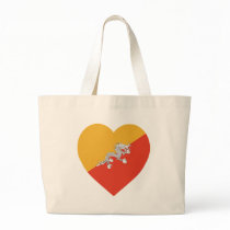 Bhutan Flag Heart bags by Vexillophile Bhutan Flag Heart bags