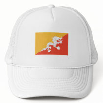 Bhutan FLAG International Trucker Hats