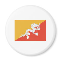 Bhutan FLAG International magnets