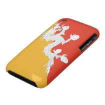 Bhutan Flag Iphone 3 Cases