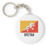 Bhutan Flag Key Chain
