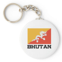 Bhutan Flag Keychain