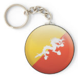 Bhutan Flag Key Chain
