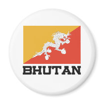 Bhutan Flag magnets