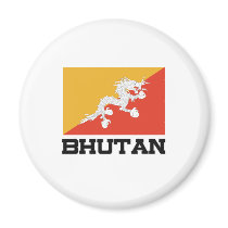 Bhutan Flag magnets
